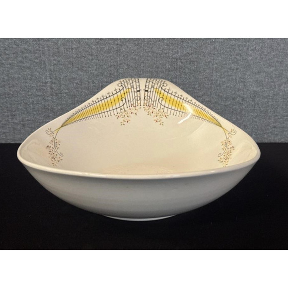 MCM Hall China Eva Zeisel Hallcraft, Buckingham Pattern Oval Serving Dish 12" - Picture 5 of 5